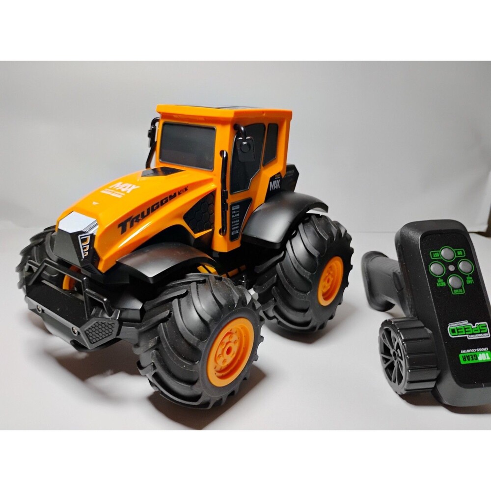 Tractor Orange RC Off Road 4x4 All Terrain Waterproof Module Rechargeable...
